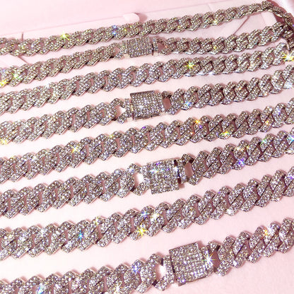 Iced Out Cuban Chain - Rose In Concrete 🥀