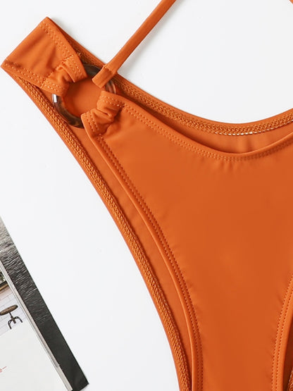 Backless Monokini Swimsuit - Rose In Concrete 🥀