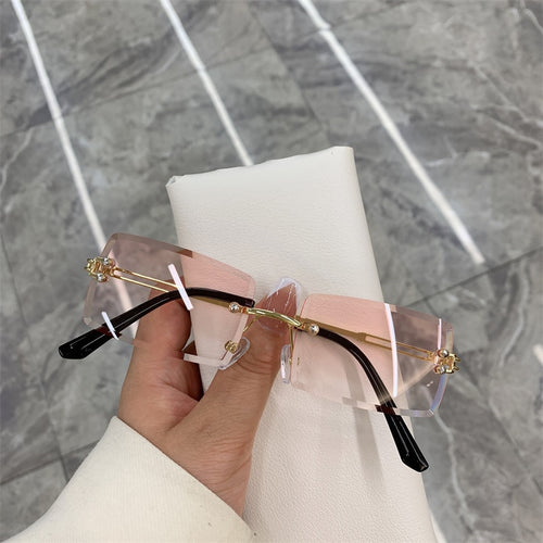 Frameless Sunglasses - Rose In Concrete 🥀