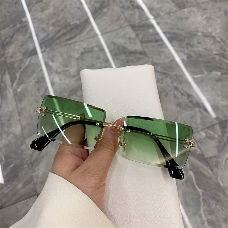 Frameless Sunglasses - Rose In Concrete 🥀