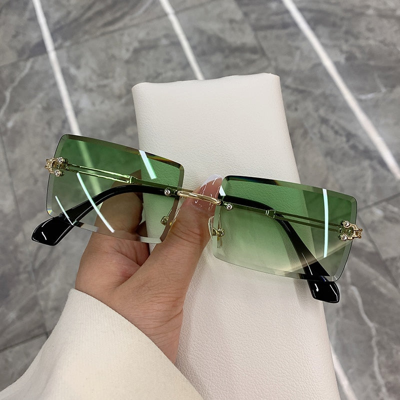 Frameless Sunglasses - Rose In Concrete 🥀