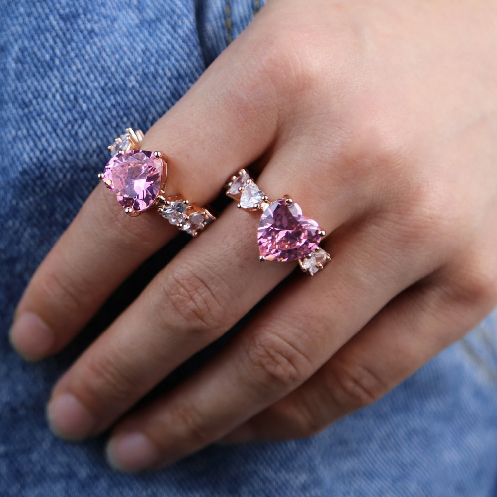 Full of Hearts Ring - Rose In Concrete 🥀