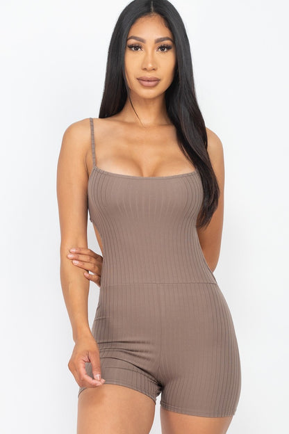 Backout Bodycon Romper - Rose In Concrete 🥀