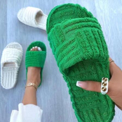 Stay in Line Slippers - Rose In Concrete 🥀