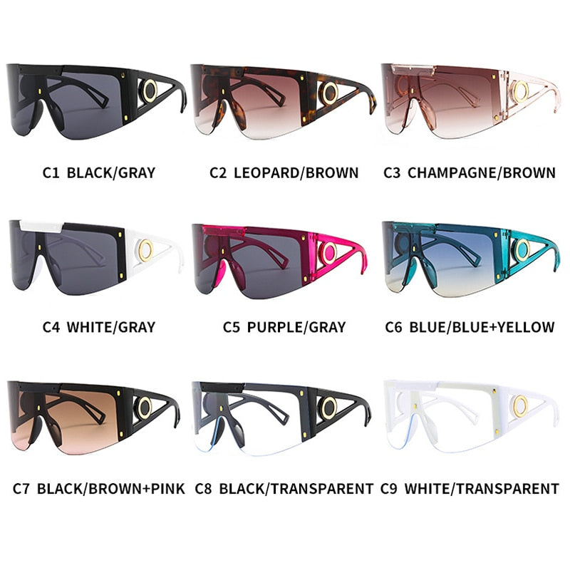 Hater Blocking Sunglasses collection featuring various styles and colors including black, leopard, and transparent options.