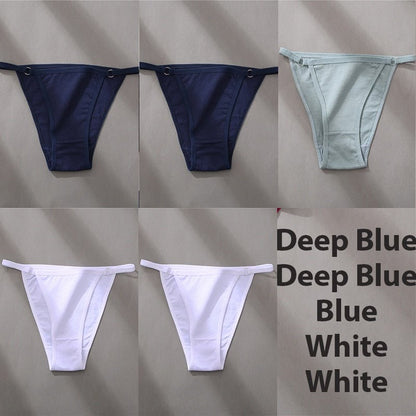 Hoop Design Bikini Underwear 5 Pc Set - Rose In Concrete 🥀
