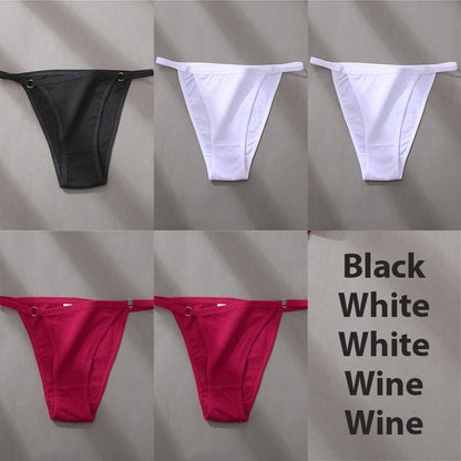 Hoop Design Bikini Underwear 5 Pc Set - Rose In Concrete 🥀