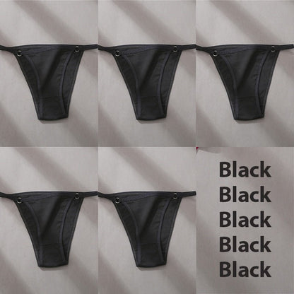 Hoop Design Bikini Underwear 5 Pc Set - Rose In Concrete 🥀