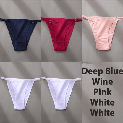 Hoop Design Bikini Underwear 5 Pc Set - Rose In Concrete 🥀