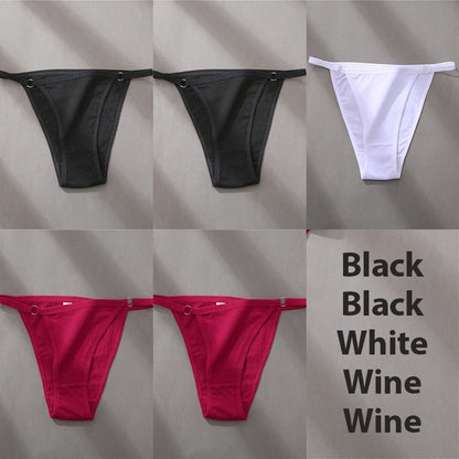 Hoop Design Bikini Underwear 5 Pc Set - Rose In Concrete 🥀