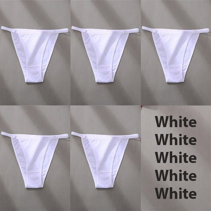 Hoop Design Bikini Underwear 5 Pc Set - Rose In Concrete 🥀