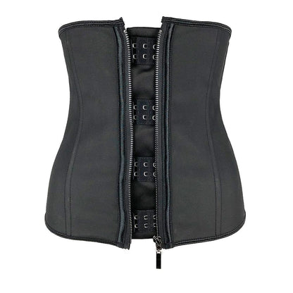 Women Latex Clip and Zip Waist Trainer - Rose In Concrete 🥀