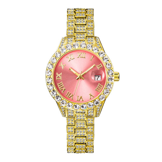 Bling Icy Watch - Rose In Concrete 🥀