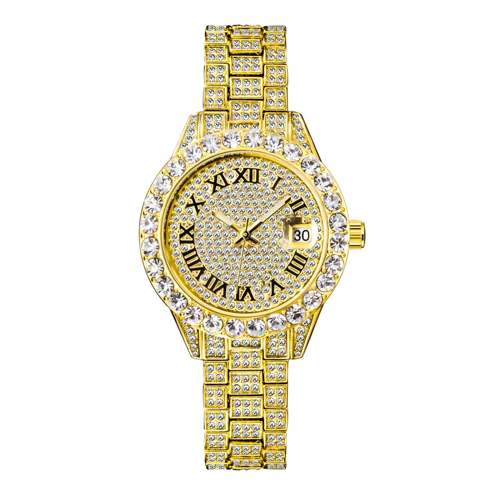 Bling Icy Watch - Rose In Concrete 🥀